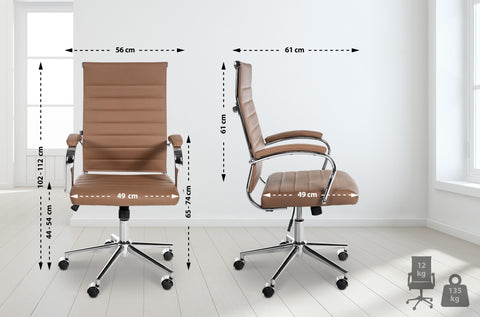 Office chair Mollis genuine leather