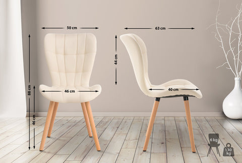 Elda dining chair imitation leather