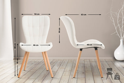 Elda dining chair imitation leather