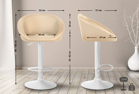 Bar stool Davie imitation leather