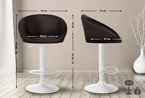 Bar stool Davie imitation leather