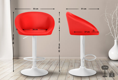 Bar stool Davie imitation leather