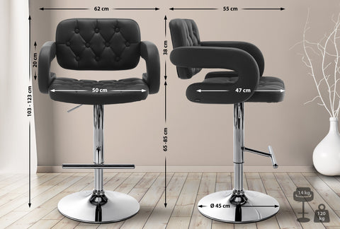 Bar stool Dublin imitation leather