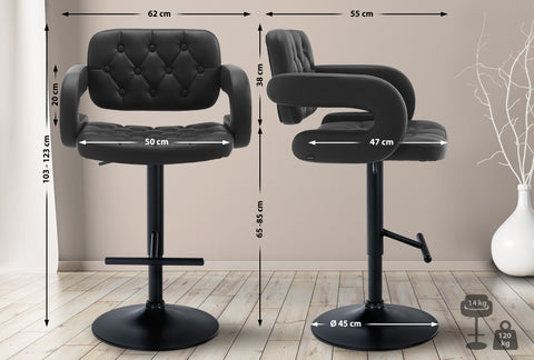 Bar stool Dublin imitation leather