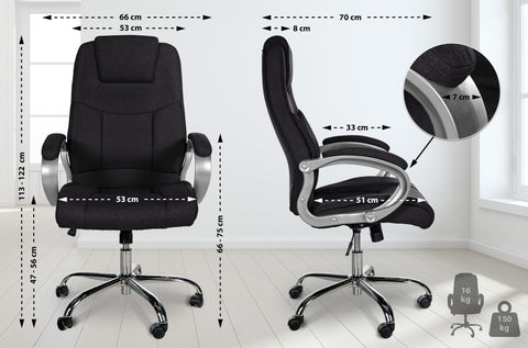 Office chair Apoll XL fabric