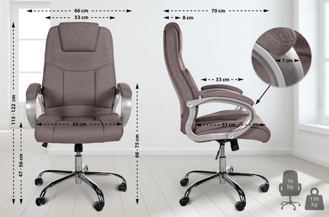 Office chair Apoll XL fabric