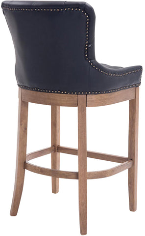 Bar stool Lakewood genuine leather, antique light