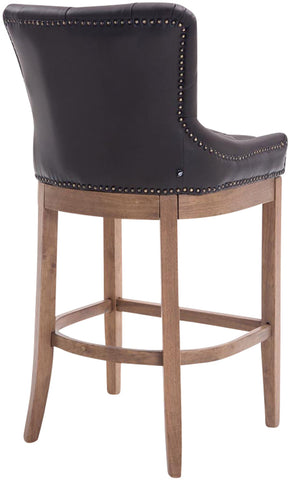 Bar stool Lakewood genuine leather, antique light