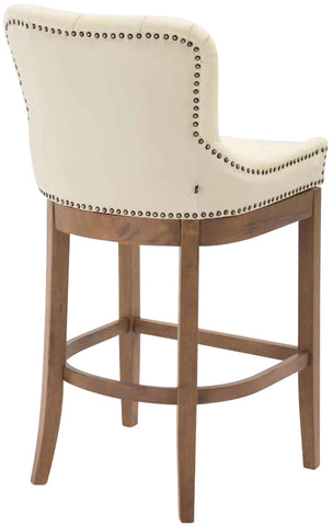 Bar stool Lakewood genuine leather, antique light