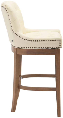 Bar stool Lakewood genuine leather, antique light