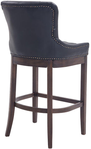 Bar stool Lakewood genuine leather, antique dark