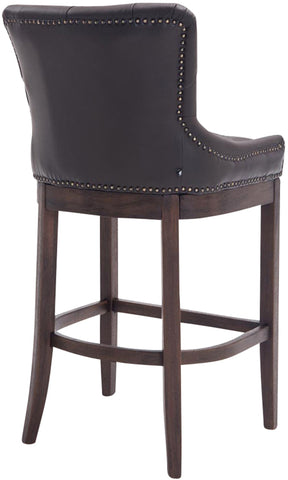 Bar stool Lakewood genuine leather, antique dark