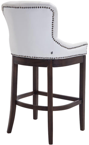 Bar stool Lakewood genuine leather, antique dark