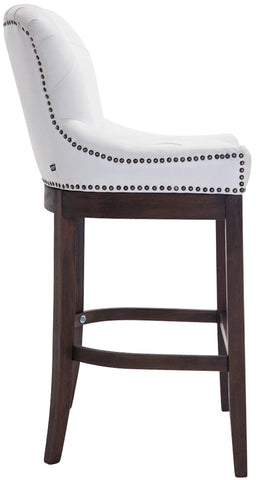 Bar stool Lakewood genuine leather, antique dark