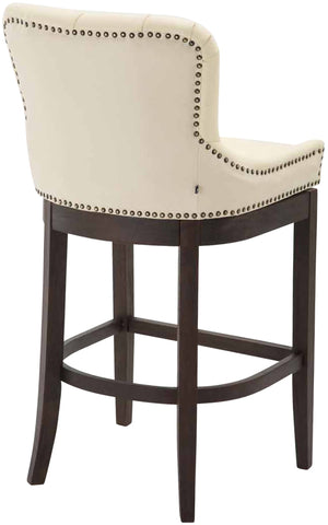 Bar stool Lakewood genuine leather, antique dark