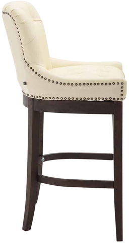 Bar stool Lakewood genuine leather, antique dark