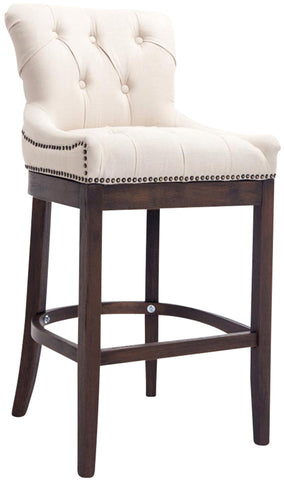 Bar stool Lakewood fabric, antique dark