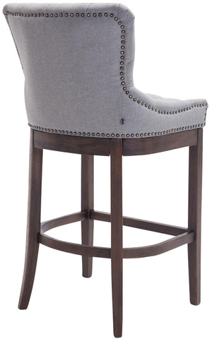 Bar stool Lakewood fabric, antique dark