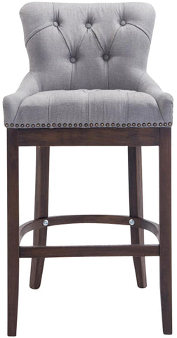 Bar stool Lakewood fabric, antique dark