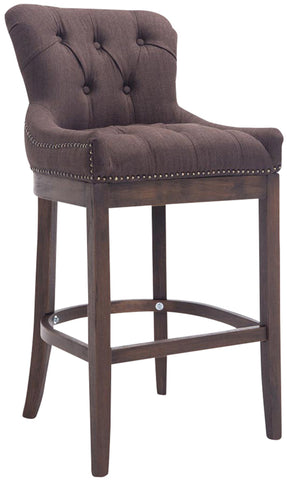 Bar stool Lakewood fabric, antique dark