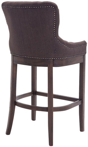 Bar stool Lakewood fabric, antique dark