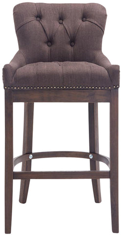 Bar stool Lakewood fabric, antique dark