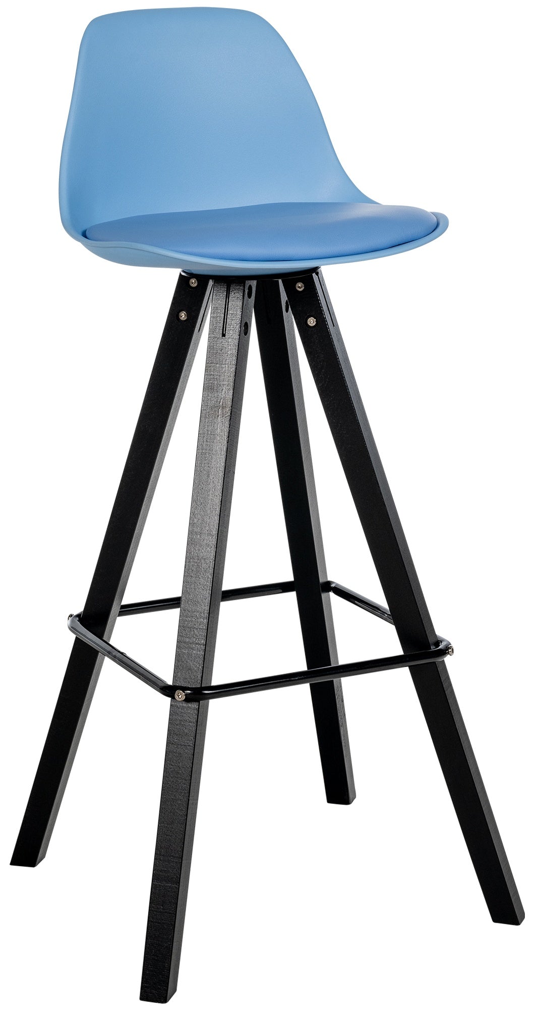 Bar stool Corbin imitation leather Square