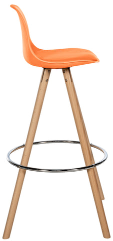 Bar stool Corbin imitation leather round