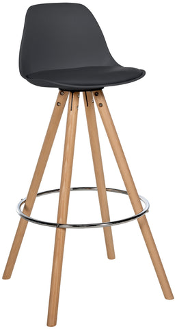 Bar stool Corbin imitation leather round