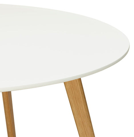 Ronde keukentafel 'AMY' wit Scandinavische stijl - Ø 120 cm