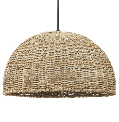 Natuurkleurige hanglamp 'ATLANTICO' in zeegras