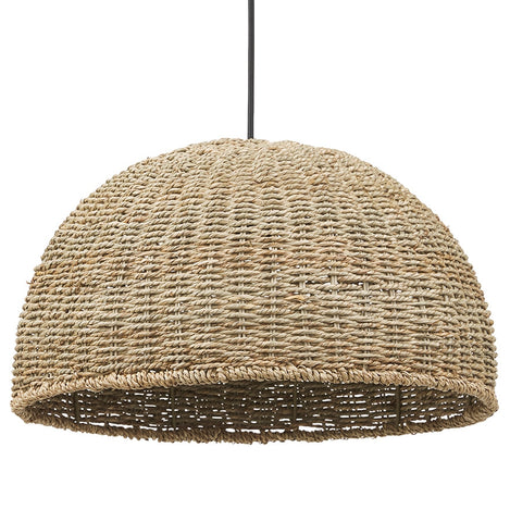 Natuurkleurige hanglamp 'ATLANTICO' in zeegras