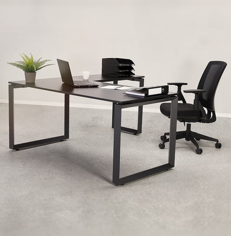 White conference table / bench desk 'BAKUS SQUARE' - 140x140 cm