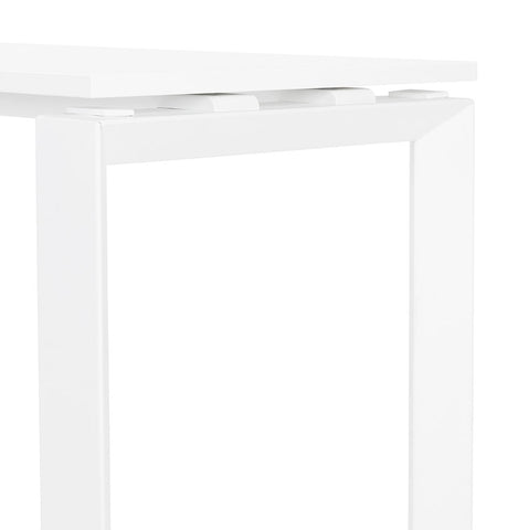 Design corner desk 'BAKUS' of white wood and metal - 160 cm