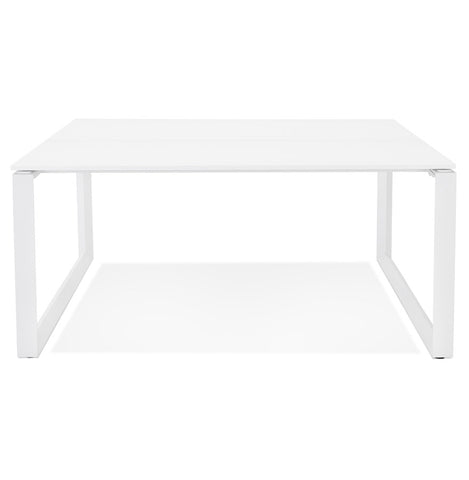 White conference table / bench desk 'BAKUS SQUARE' - 140x140 cm