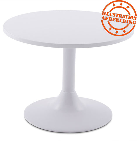 BIANKO' 45 table base in white painted metal