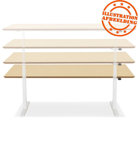 White electric sit/stand desk 'BIONIK' - 180x90 cm