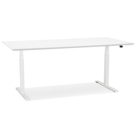 White electric sit/stand desk 'BIONIK' - 180x90 cm