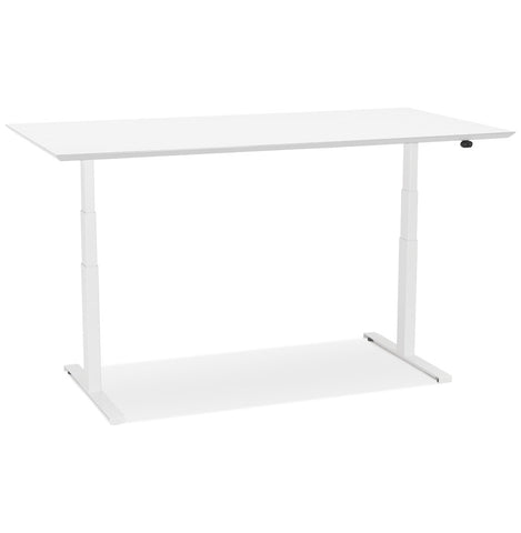 White electric sit/stand desk 'BIONIK' - 180x90 cm