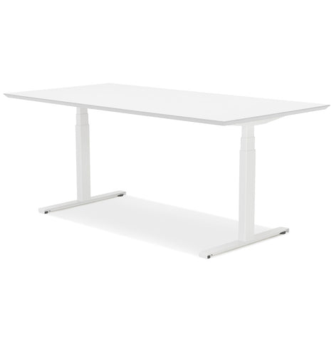 White electric sit/stand desk 'BIONIK' - 180x90 cm