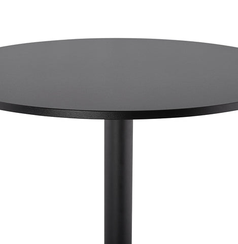 Statafel / hoge tafel 'BRASILIA' zwart - Ø 90 cm