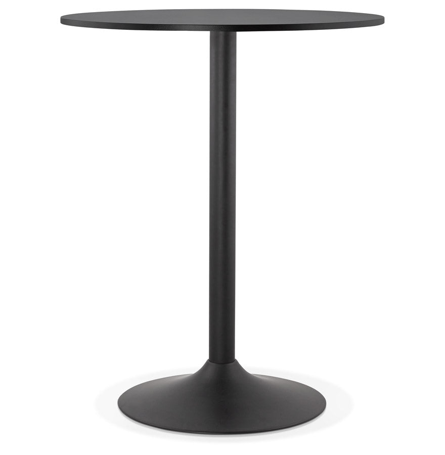 Statafel / hoge tafel 'BRASILIA' zwart - Ø 90 cm