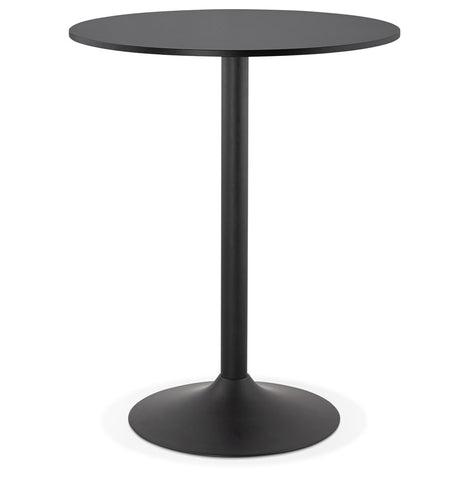 Statafel / hoge tafel 'BRASILIA' zwart - Ø 90 cm