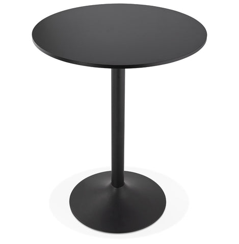 Statafel / hoge tafel 'BRASILIA' zwart - Ø 90 cm