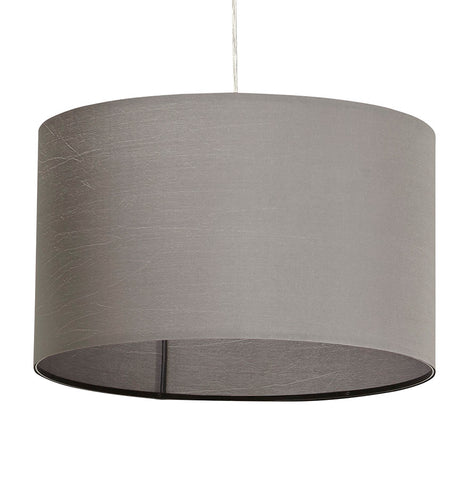 Round pendant lamp 'BUNGEE' with gray shade