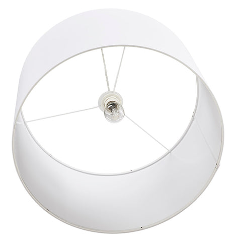 Ronde hanglamp 'BUNGEE' met witte lampenkap