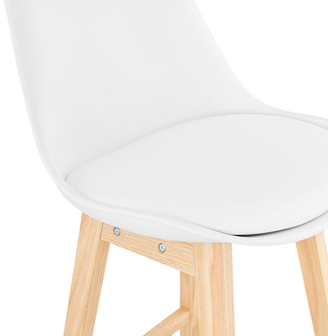 Bar stool 'CAMILA' white Scandinavian style