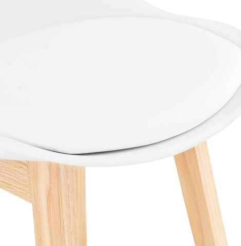 Bar stool 'CAMILA' white Scandinavian style