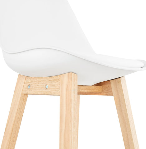 Bar stool 'CAMILA' white Scandinavian style