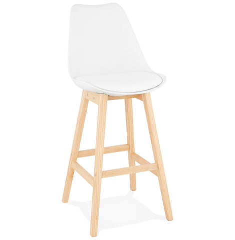 Bar stool 'CAMILA' white Scandinavian style